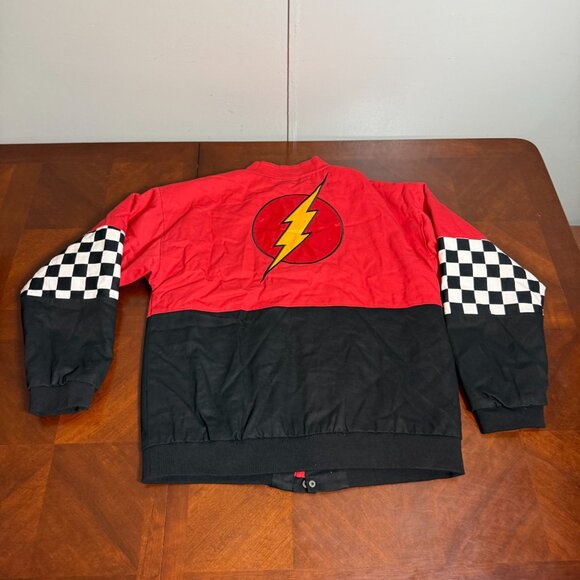 DC Comics The Flash Racing Jacket Box Lunch Exclusive Red Blk Size Large - Picture 6 of 16